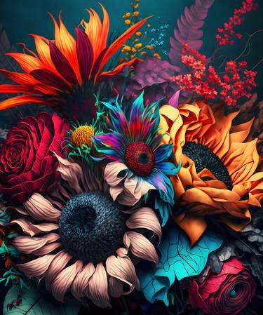 Print of Fine Art Floral Mixed Media by Jiri Svetlik