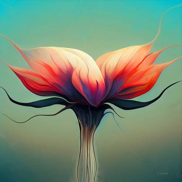 Print of Abstract Floral Digital by Jiri Svetlik