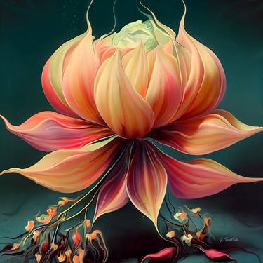 Print of Abstract Floral Digital by Jiri Svetlik