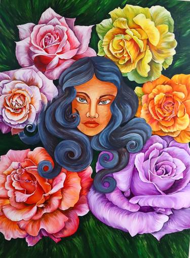 Original Floral Paintings by Sonam Raotole