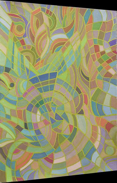 Original Abstract Geometric Paintings by Natalia Udrea