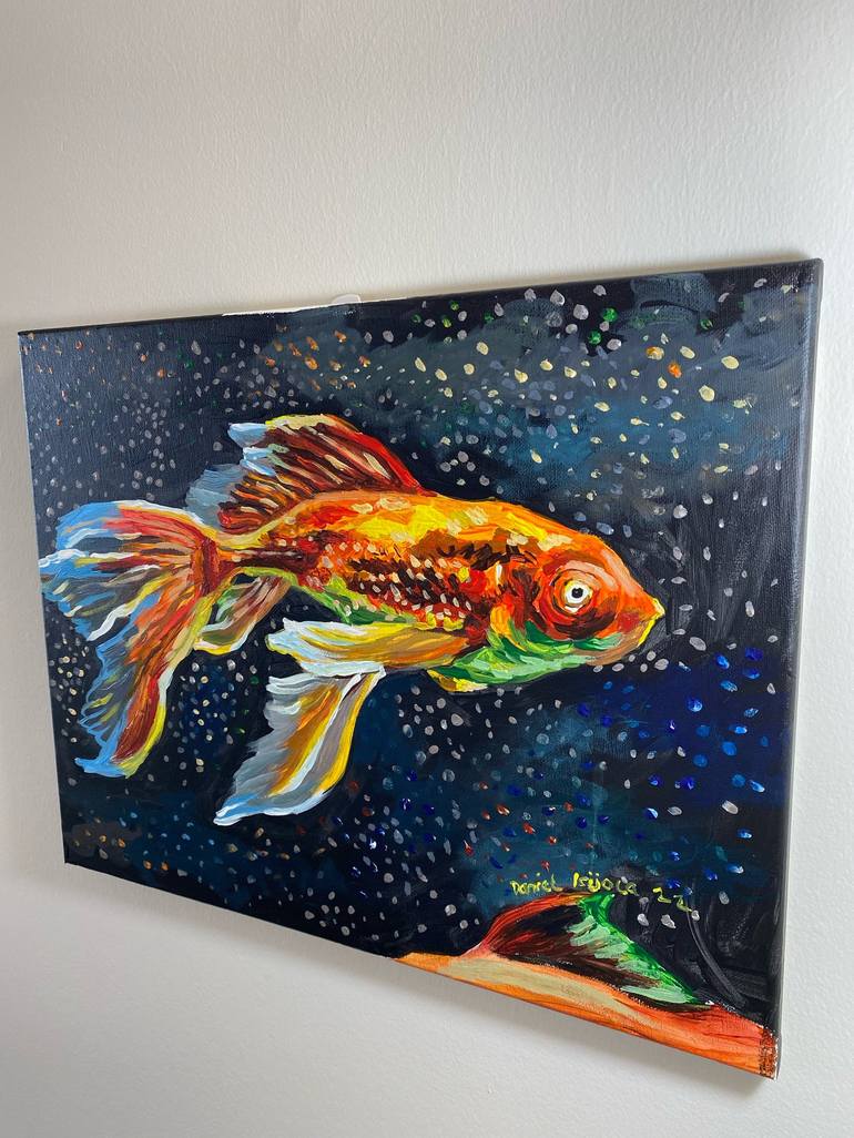 The Aquarium Painting by Daniel Isijola Saatchi Art