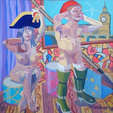 Original Figurative Nude Paintings by Simon Pratt