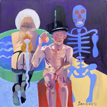 Original Figurative Erotic Paintings by Simon Pratt