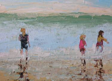Print of Impressionism Children Paintings by Lynne Fitzpatrick
