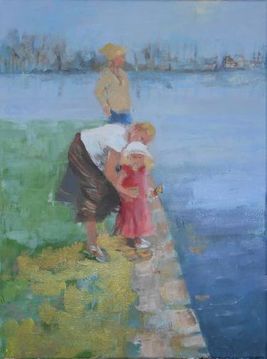 Print of Figurative Family Paintings by Lynne Fitzpatrick