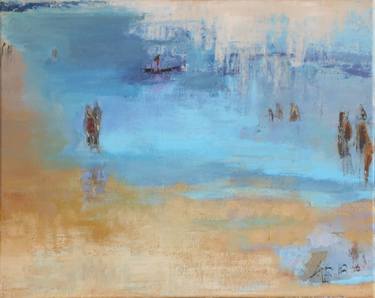 Print of Expressionism Beach Paintings by Lynne Fitzpatrick