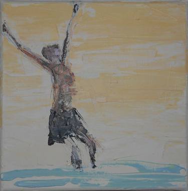 Print of Figurative Water Paintings by Lynne Fitzpatrick