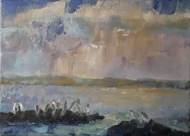 Print of Seascape Paintings by Lynne Fitzpatrick