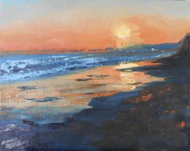 Print of Fine Art Beach Paintings by Lynne Fitzpatrick