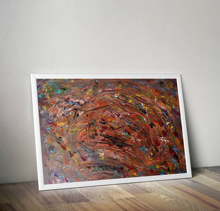 Original Abstract Painting by Deni Supriatna