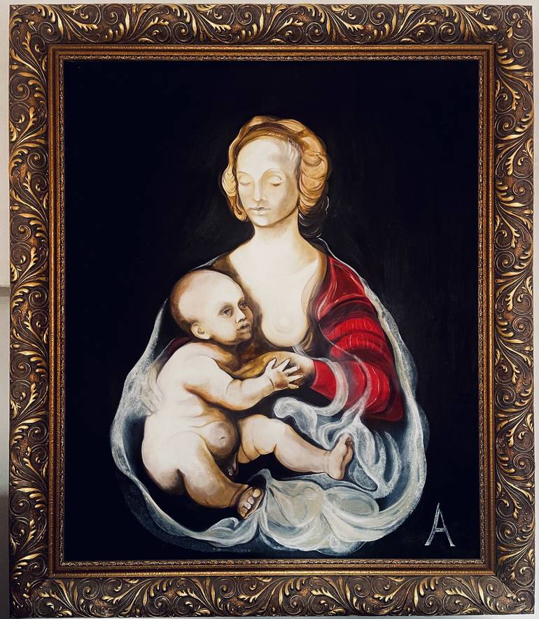 Original Figurative Children Paintings by Michaela Absolonová