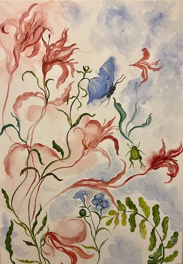 Original Conceptual Floral Paintings by Michaela Absolonová