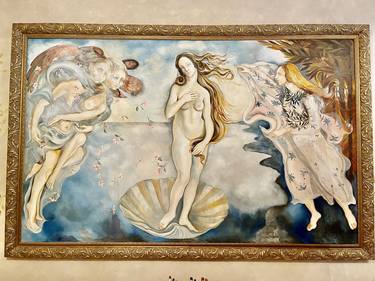 Original Figurative Classical mythology Paintings by Michaela Absolonová