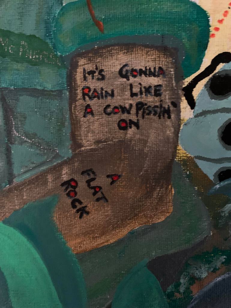Original Conceptual Politics Painting by Highland Construction.