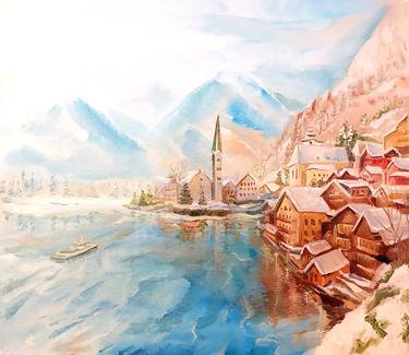 Original Cities Paintings by Yelena Rybalkina