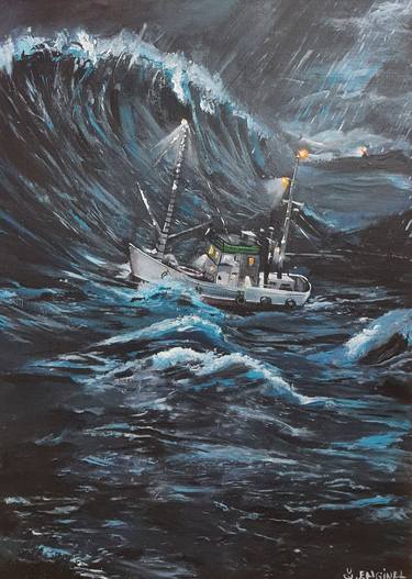 Original Sailboat Paintings by yasemin enginel