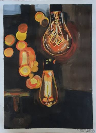 Original Art Deco Light Paintings by yasemin enginel