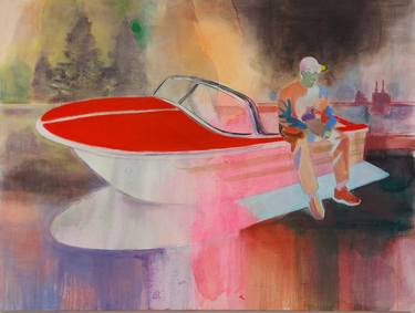 Saatchi Art Artist Marlien Venema; Paintings, “Speedboat II” #art