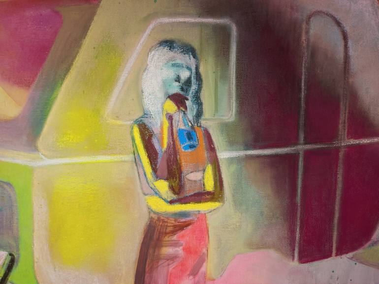 Original Abstract Travel Painting by Marlien Venema