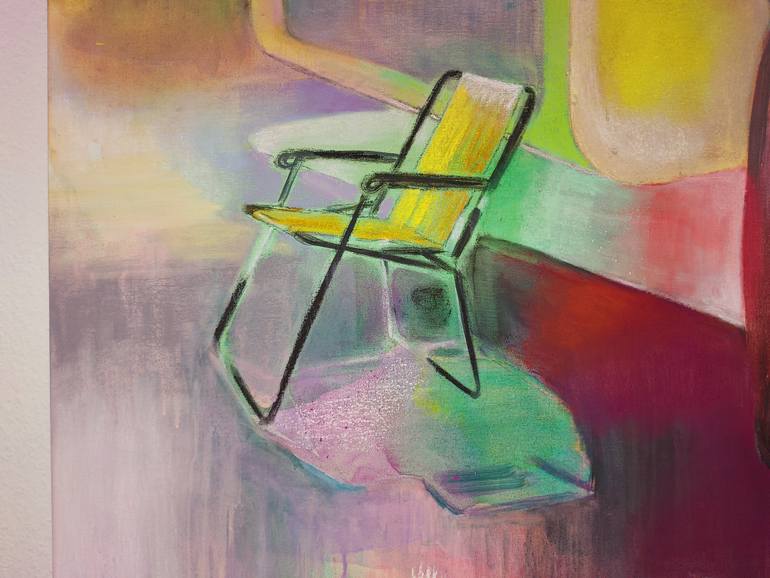 Original Abstract Travel Painting by Marlien Venema