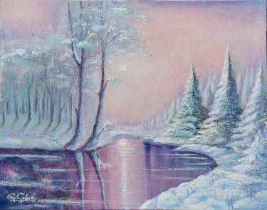 Original Expressionism Seasons Paintings by Flora Romanovskaya