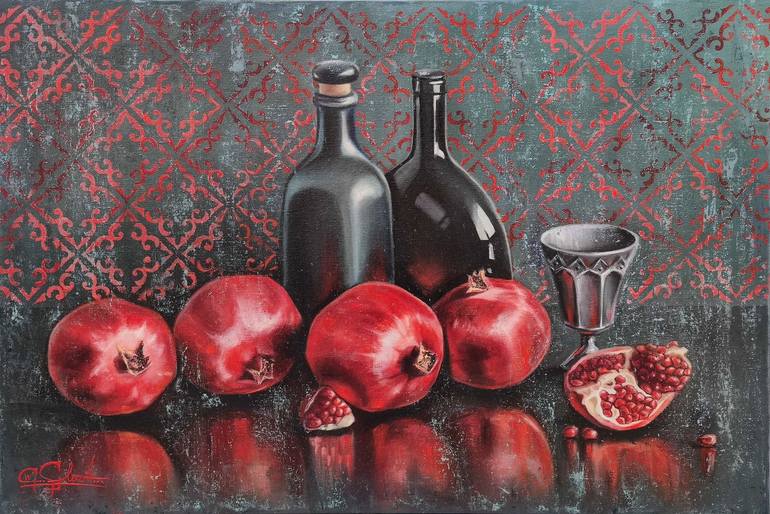 Print of Fine Art Food & Drink Paintings by Flora Romanovskaya
