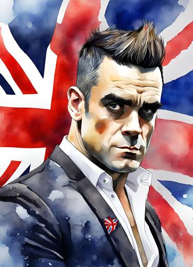 Robbie Williams and Great Britain Flag Splash Art thumb