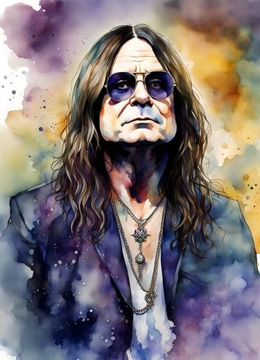 Ozzy Osbourne Portrait Splash Art thumb