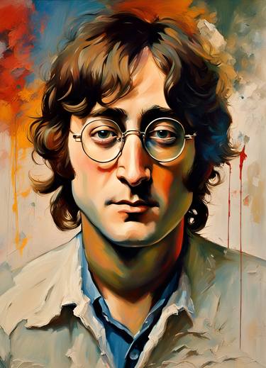 Portrait of John Lennon thumb