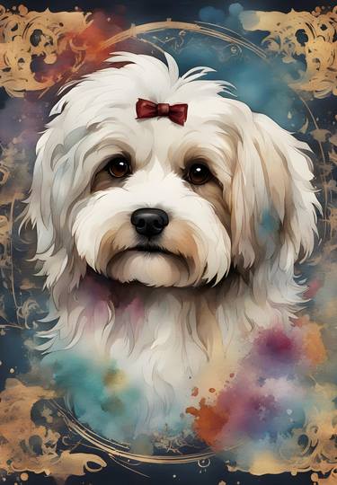 Whimsical Waters: A Cute Havanese's Dream thumb