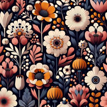 Print of Abstract Floral Digital by MankDhani MankDhani