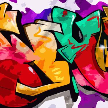 Original Abstract Expressionism Graffiti Photography by Rafael Benetti
