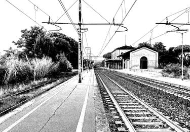 Original Abstract Expressionism Train Photography by Rafael Benetti