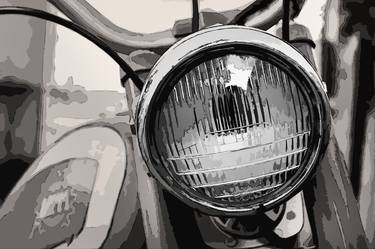 Original Abstract Expressionism Motorcycle Photography by Rafael Benetti