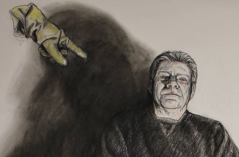 Original Contemporary People Drawing by Donalee Peden Wesley