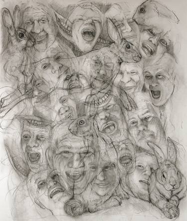 Original Figurative Men Drawings by Donalee Peden Wesley