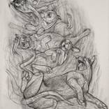 Fragile Series Dogs Rolling Over by Donalee Peden Wesley