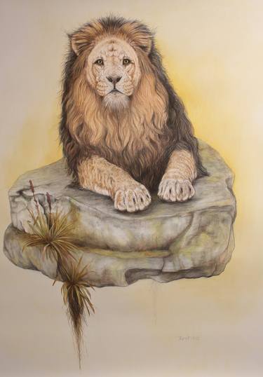 Original Figurative Animal Drawings by Donalee Peden Wesley