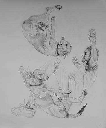 Original Figurative Men Drawings by Donalee Peden Wesley