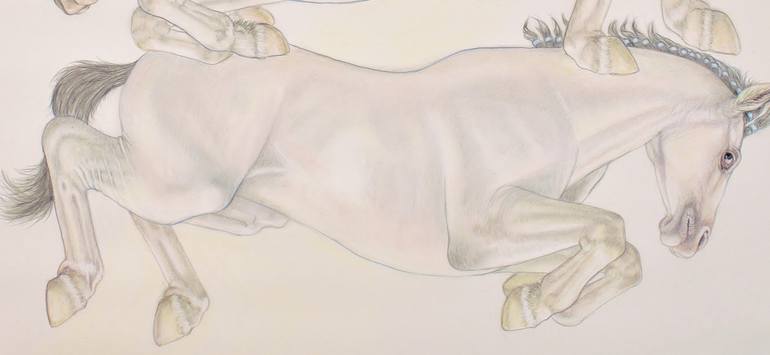 Original Figurative Horse Drawing by Donalee Peden Wesley