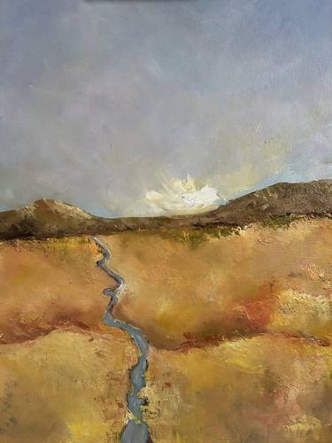 Original Impressionism Landscape Painting by Geanina Cernica