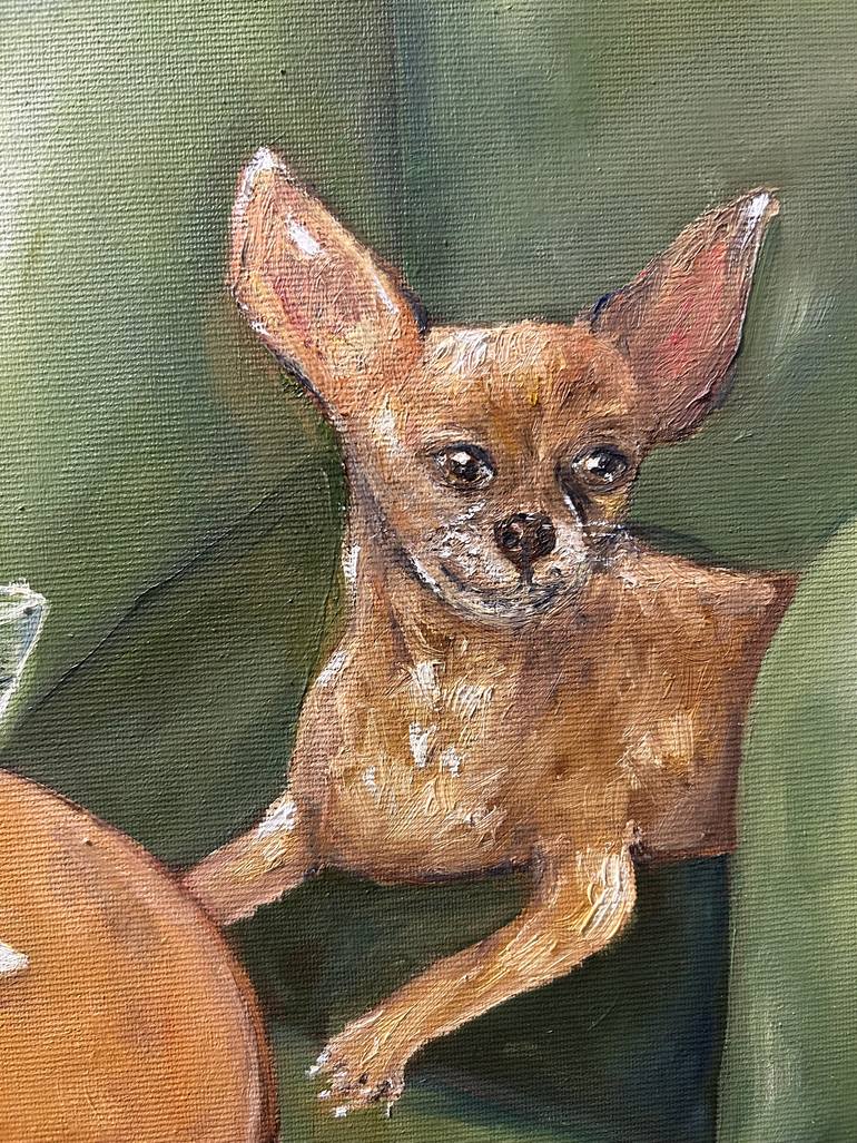 Original Abstract Animal Painting by Geanina Cernica