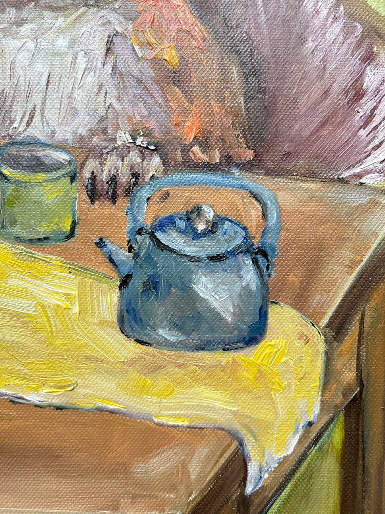 Original Abstract Landscape Painting by Geanina Cernica