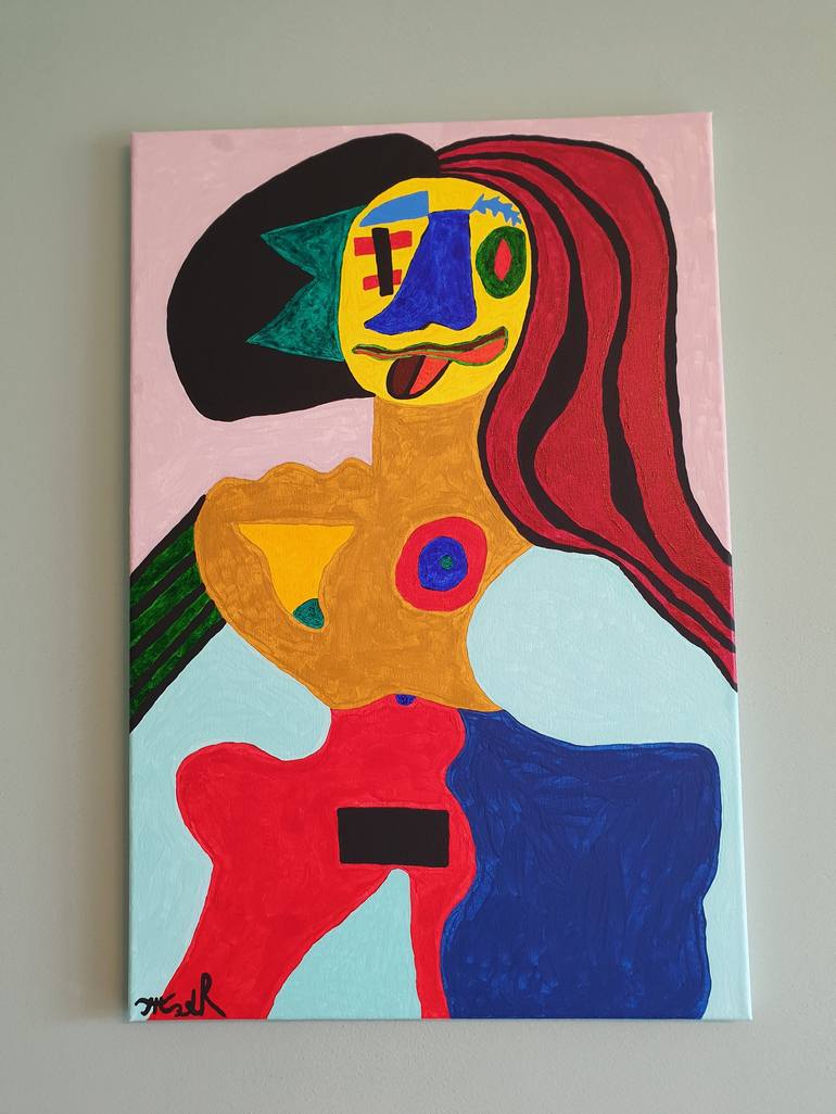 Original Abstract Women Painting by Arina Mari