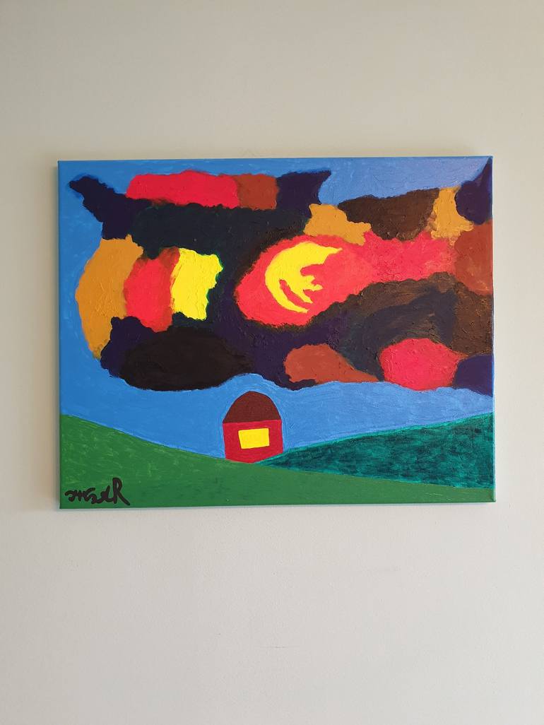 Original Abstract Home Painting by Arina Mari