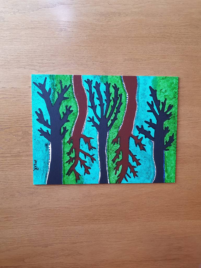 Original Tree Painting by Arina Mari