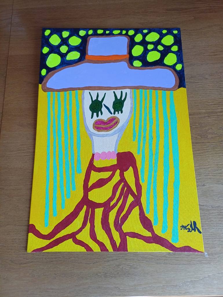 Original Abstract Women Painting by Arina Mari