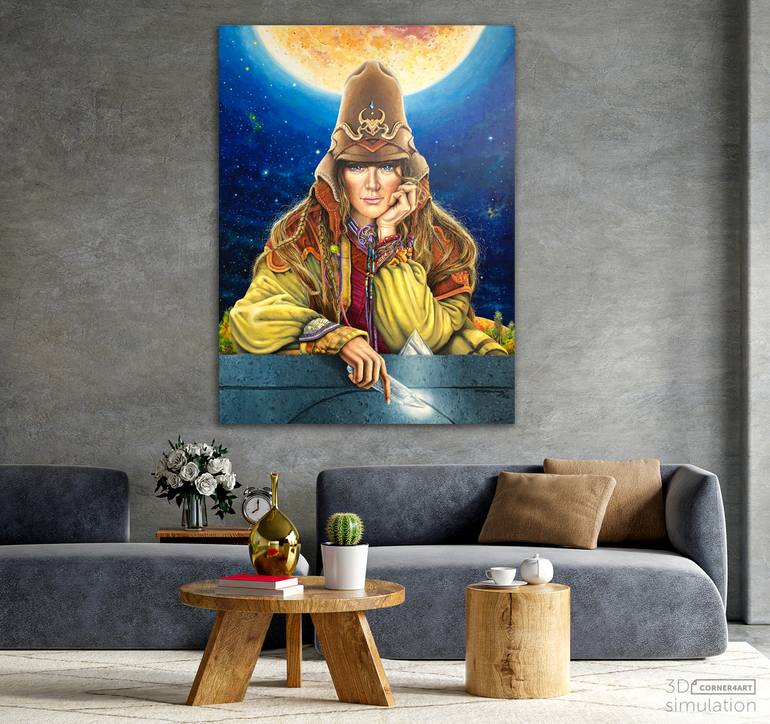 Original Realism Pop Culture/Celebrity Painting by Martin Rodriguez Rio
