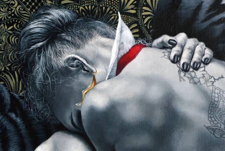 Original Figurative Pop Culture/Celebrity Painting by Martin Rodriguez Rio